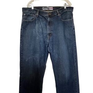 Vintage Denizen by Levis Mens Jeans Relaxed Fit Irregular Distressing W 40 L 30